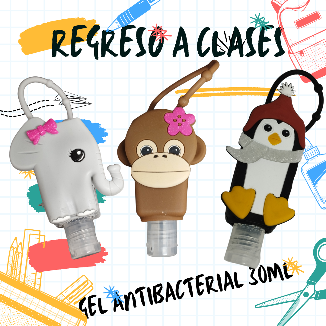 Gel antibacterial Estuche Animalitos